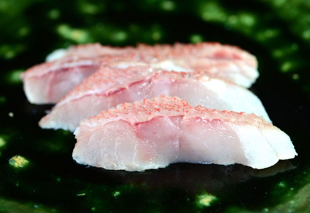 ヒレグロメヌケの焼霜造り | 高級魚事典後記 温暖化でビッグバンする高級魚